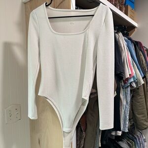 Long sleeve ribbed bodysuit